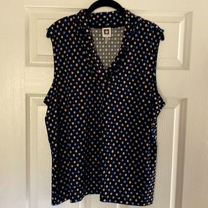 Anne Klein Sleeveless Blouse